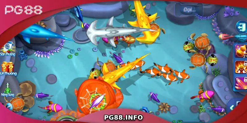 Sử dụng vũ khí phù hợp với từng loại cá giúp săn thưởng hiệu quả